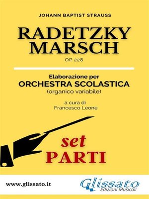 cover image of Radetzky Marsch--orchestra scolastica smim/liceo (set parti)